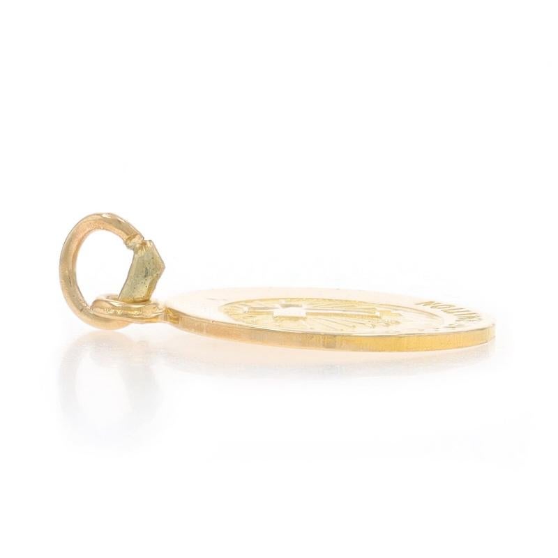Charm de confirmation en or jaune 14k catholique Excellent état - En vente à Greensboro, NC