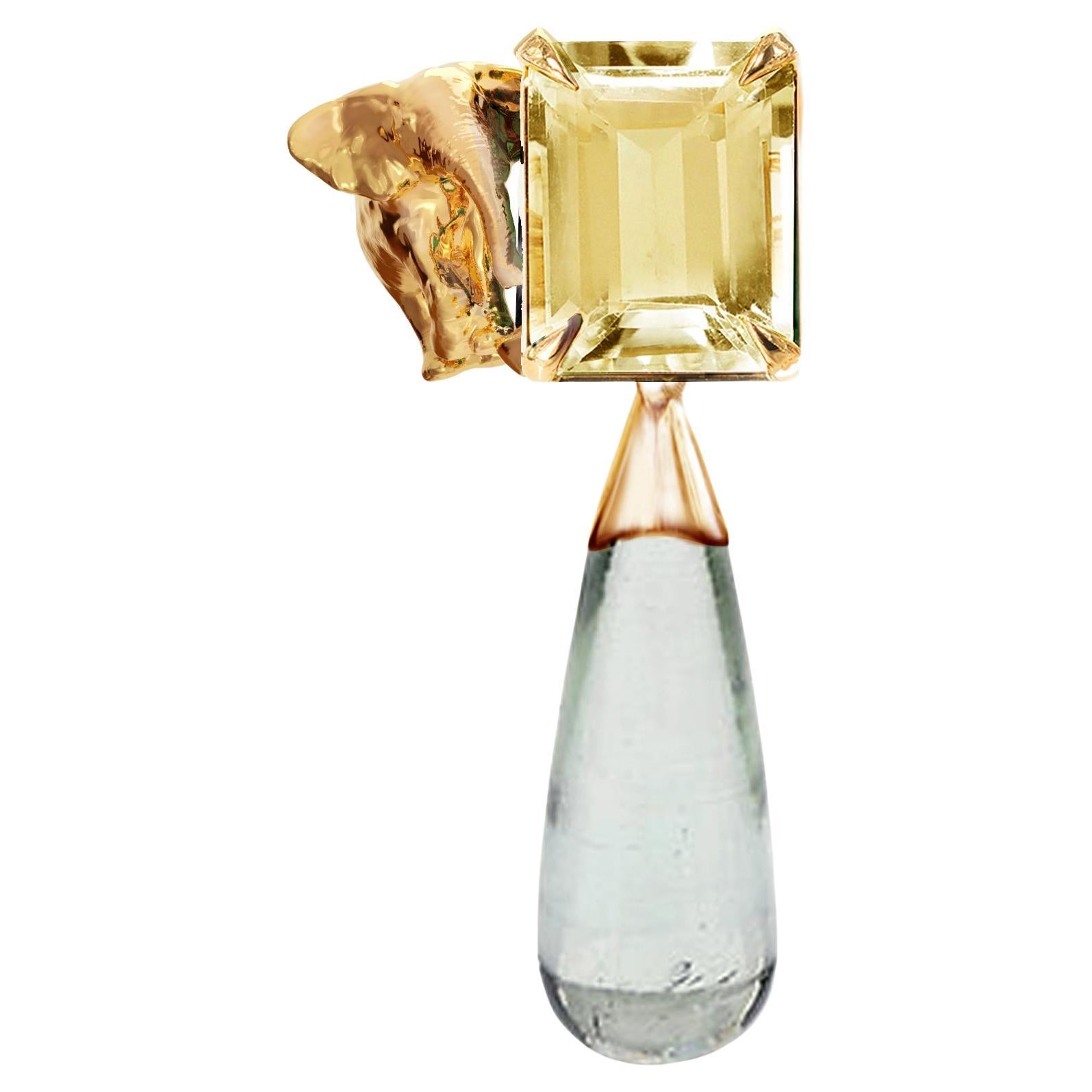Chrome Tourmaline Brooches