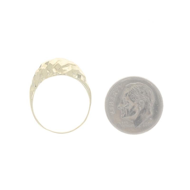 Crescent Dome Statement-Ring aus Gelbgold - 14k geätzter Gelbgold 2