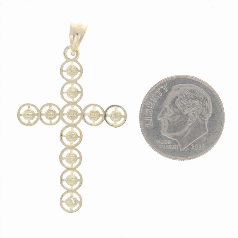 Yellow Gold Cross Pendant, 14k Faith Gift Women's 1