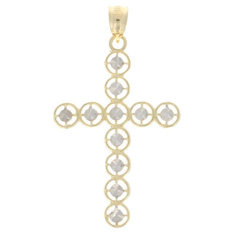 Yellow Gold Cross Pendant, 14k Faith Gift Women's