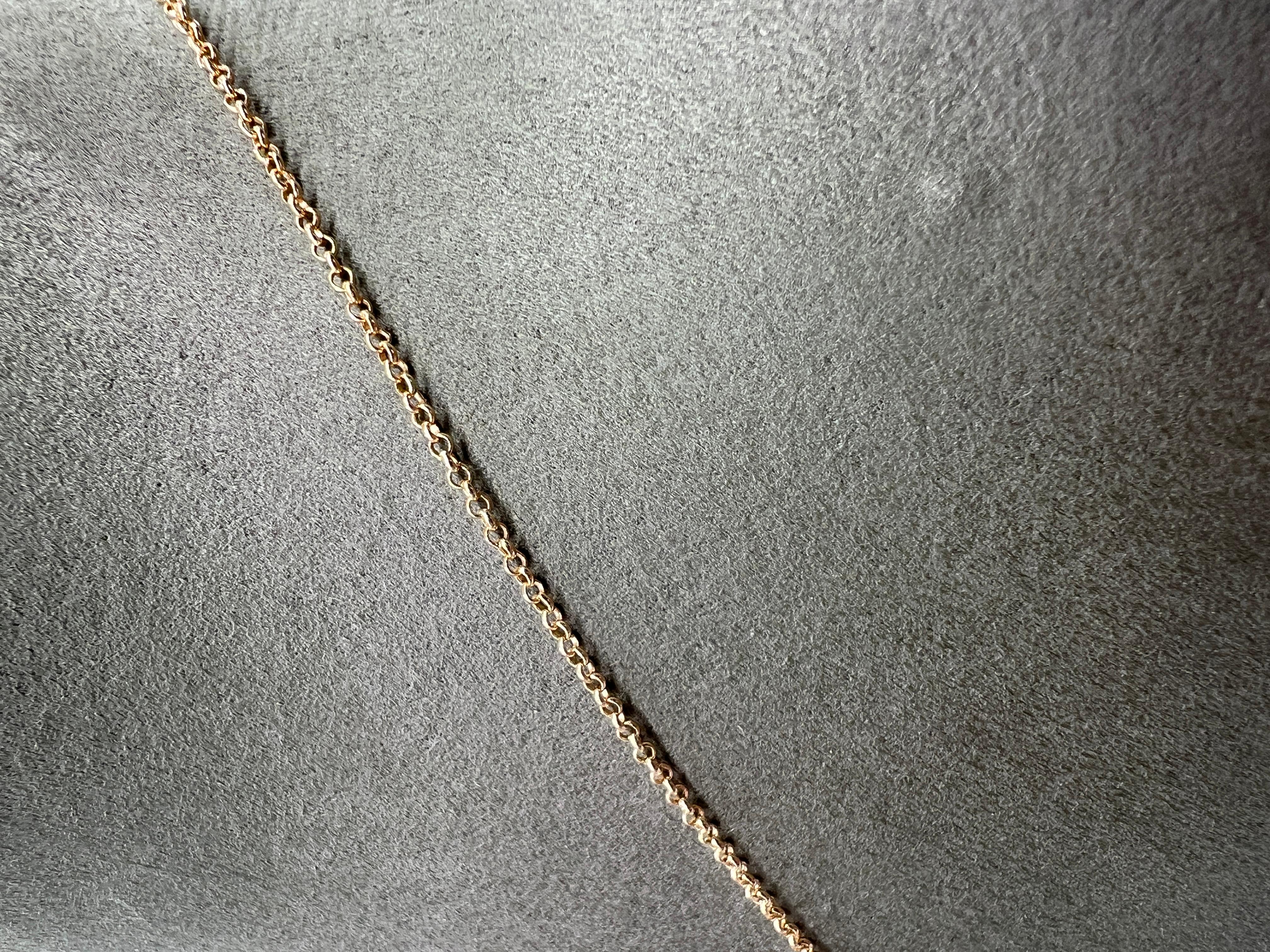 Pendentif croix en or jaune 18 carats en vente 4