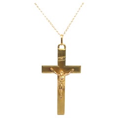 Yellow Gold Cross Pendant 18 Carats