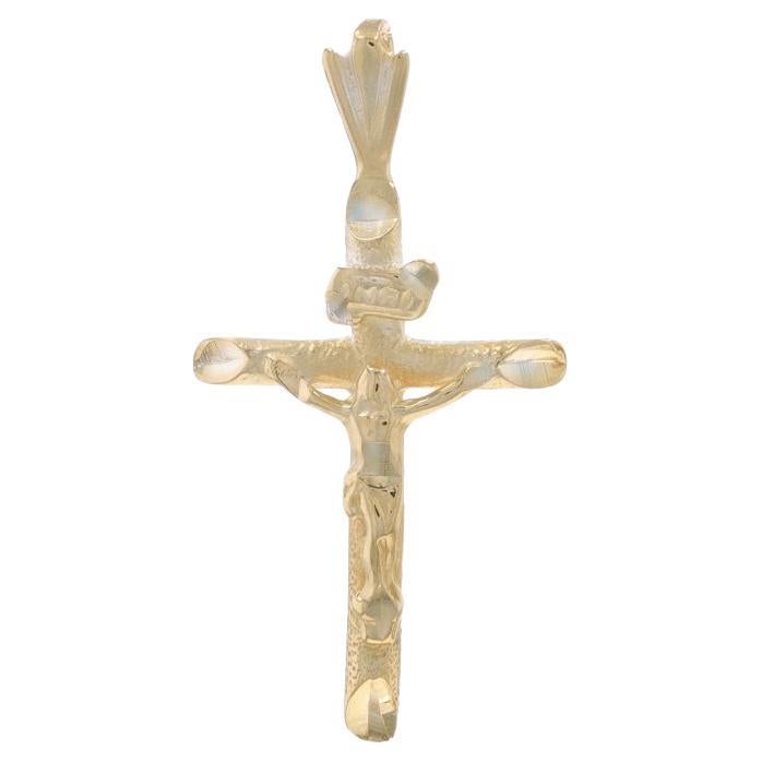 Colgante Crucifijo Oro Amarillo - Cruz 14k