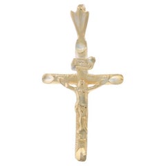 Crucifix-Anhänger aus Gelbgold - 14k Kreuz