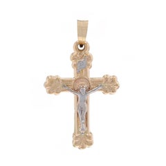 Yellow Gold Crucifix Pendant - 14k Faith