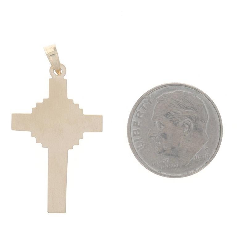 Women's Yellow Gold Crucifix Pendant - 14k Faith For Sale