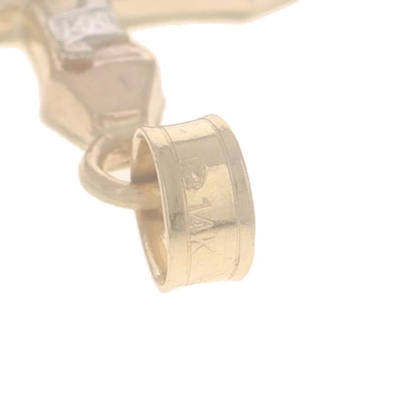 Ciondolo Crocifisso in oro giallo - Fede 14k in vendita 1