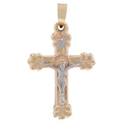 Yellow Gold Crucifix Pendant - 14k Faith