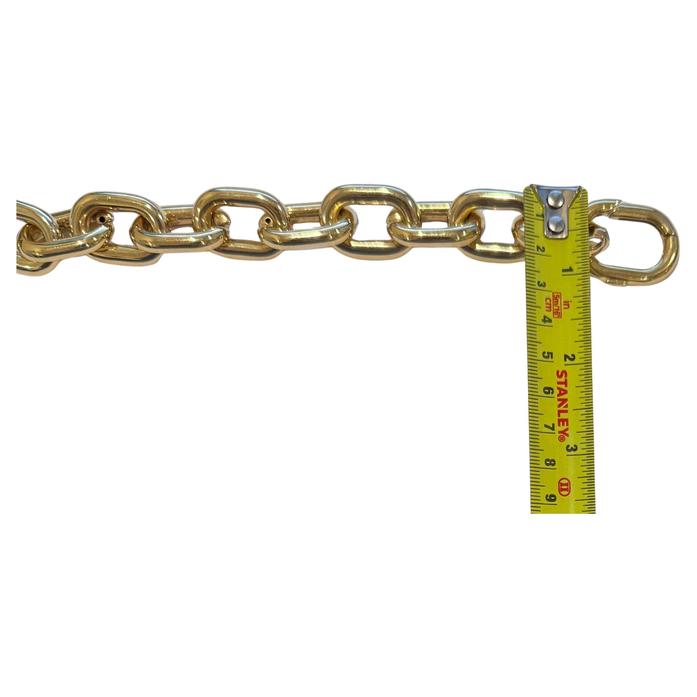 Bracelet de chaîne cubaine en or jaune en vente