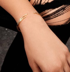Brazalete de oro amarillo macizo con diamantes de Allison Bryan