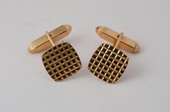Yellow Gold Cufflinks 18 Carat, circa 1960s