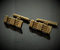 Rosior Yellow Gold Cufflinks