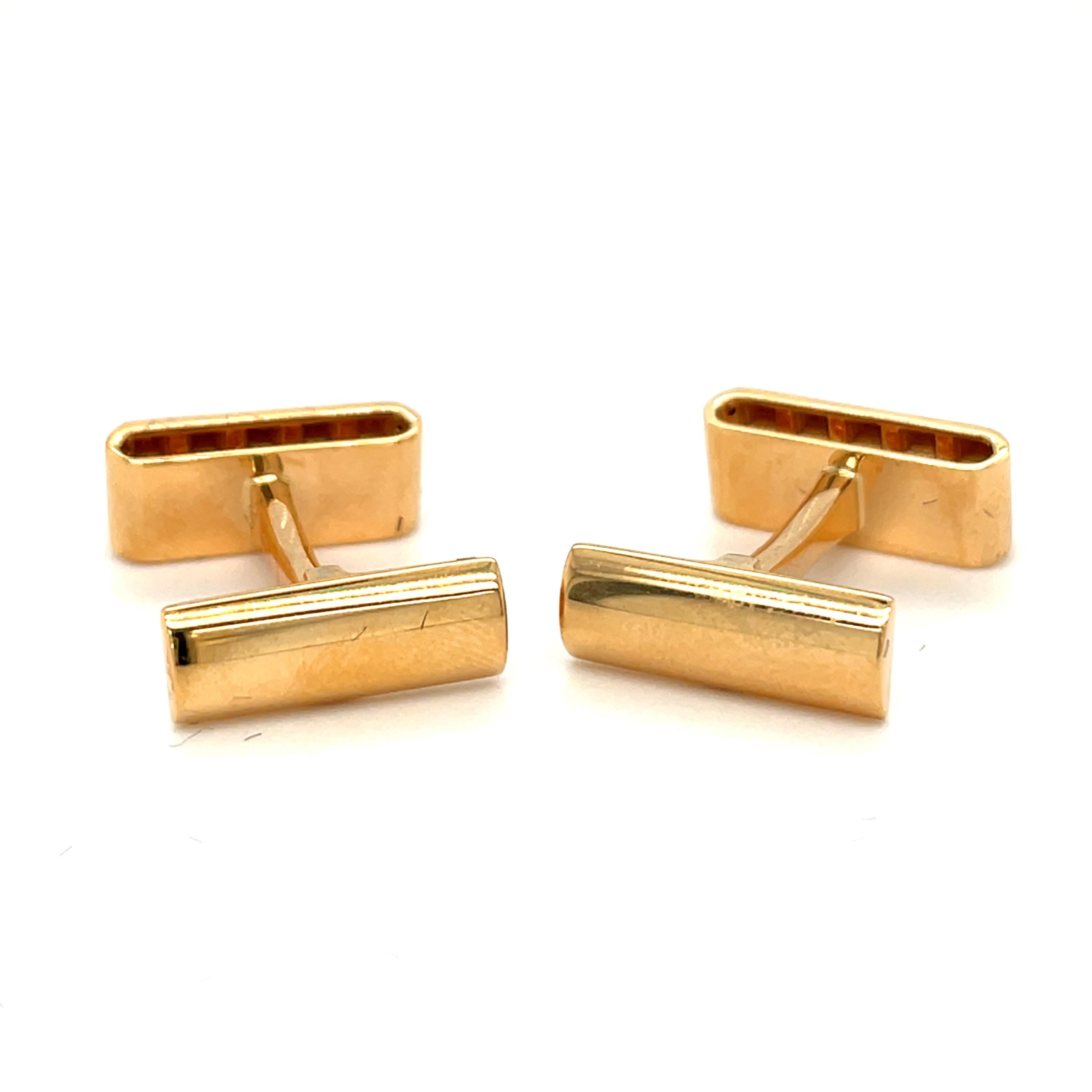 Contemporary Yellow Gold Cufflinks For Sale