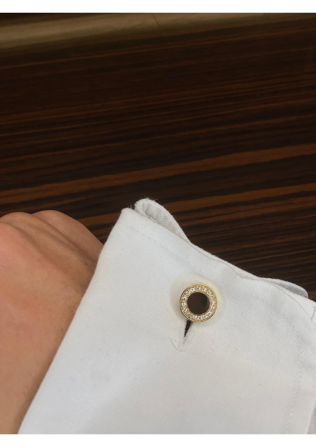 Yellow Gold Cufflinks  In New Condition For Sale In Monte-Carlo, MC