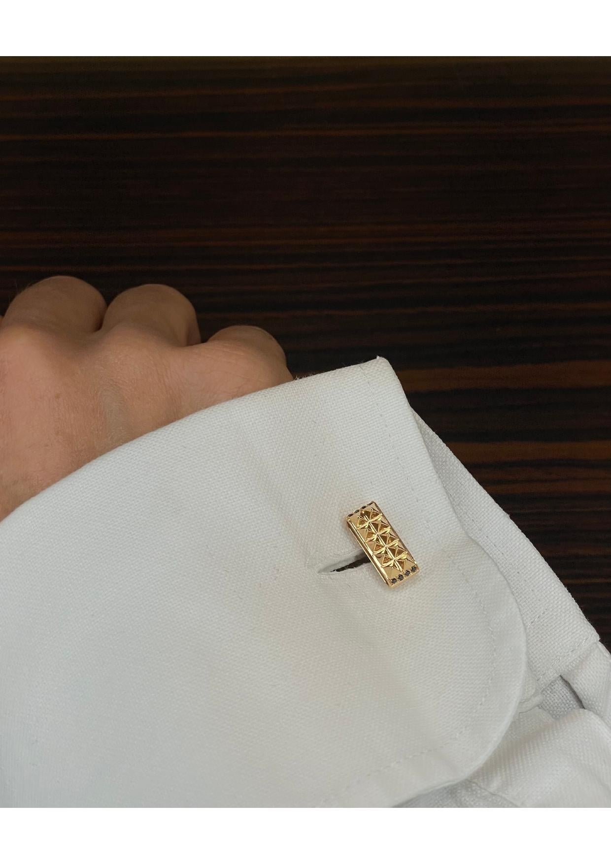 Yellow Gold Cufflinks In New Condition For Sale In Monte-Carlo, MC