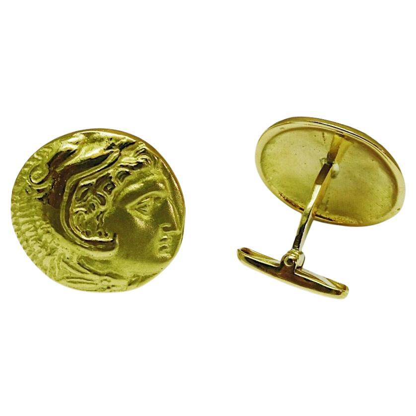 Yellow Gold Cufflinks For Sale