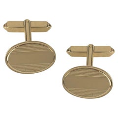 Yellow gold cufflinks