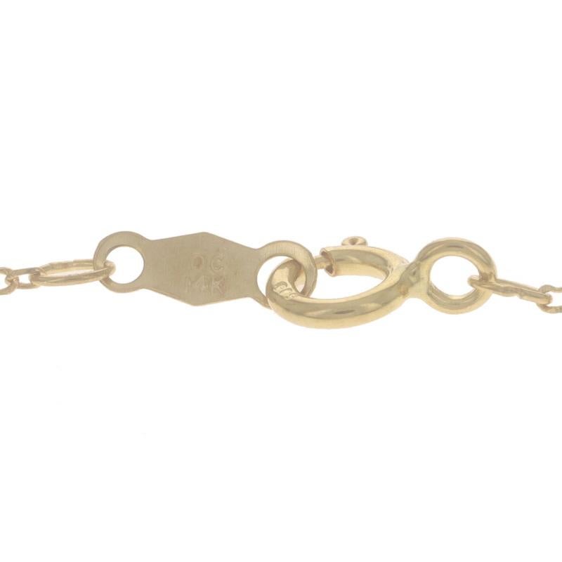 Donna Collana a catena con cavo di perle d'acqua dolce coltivate in oro giallo 18