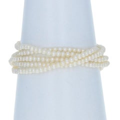 Yellow Gold Cultured Pearl Bracelet & Necklace Set, 14k Five-Strand Toggle