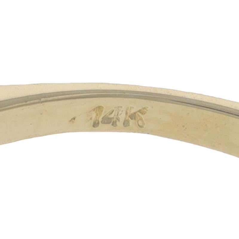 Anello bypass con perle coltivate e diamanti in oro giallo - 14k .15ctw in vendita 2