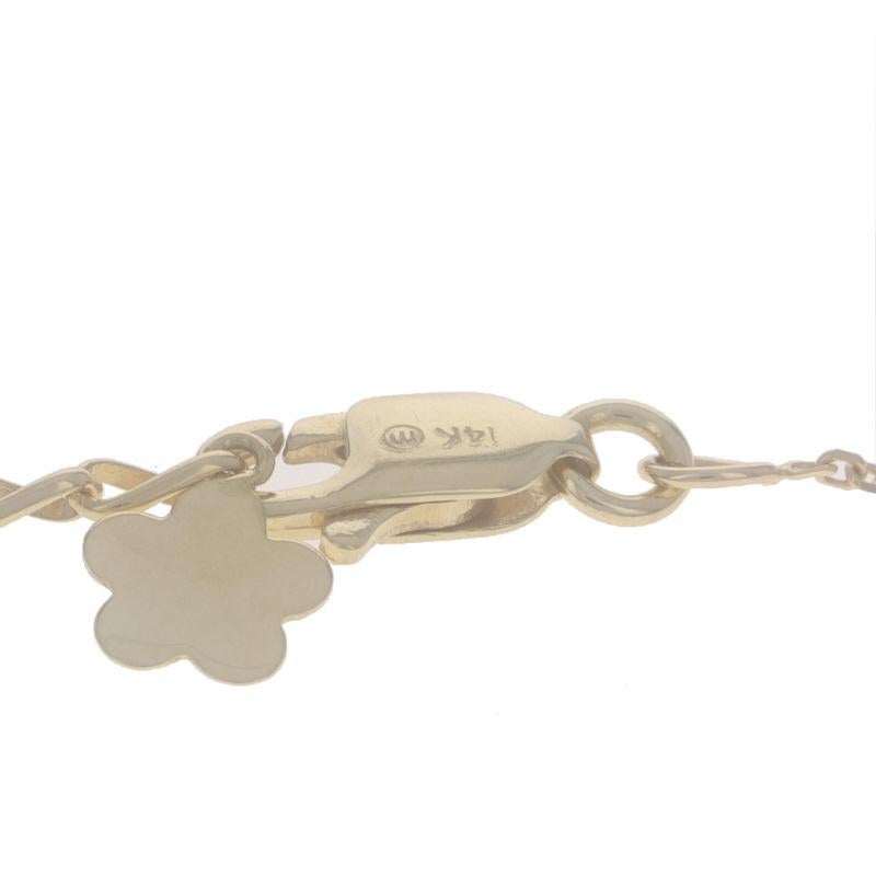 Donna Collana con perle coltivate e diamanti in oro giallo - 14k .20ctw regolabile in vendita