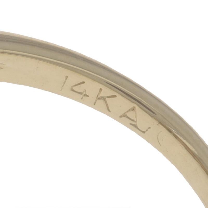 Yellow Gold Cultured Pearl & Diamond Halo Ring - 14k .60ctw For Sale 2