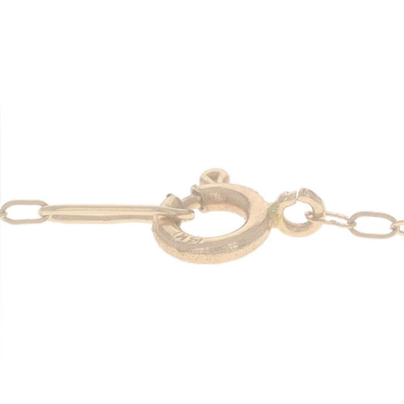 Yellow Gold Cultured Pearl & Diamond Pendant Necklace 15