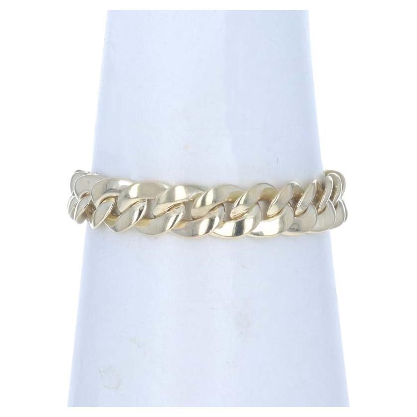 Yellow Gold Curb Chain Bracelet 7 1/4" - 14k