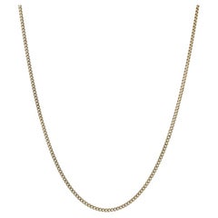 Yellow Gold Curb Chain Necklace 16" - 14k