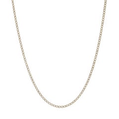 Yellow Gold Curb Chain Necklace 21 1/4" - 14k