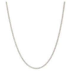 Yellow Gold Curb Chain Necklace 21 1/4" - 14k