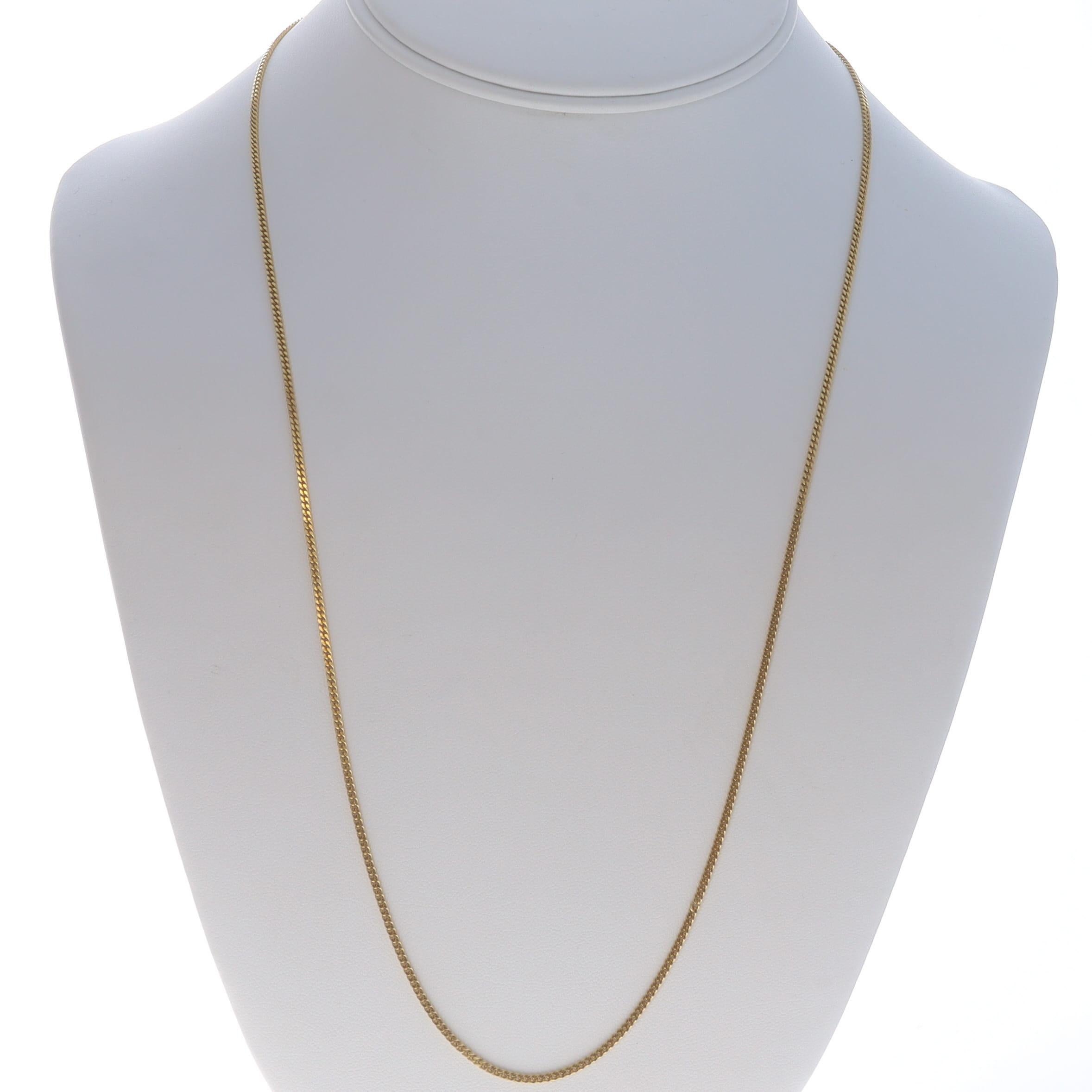 Donna Collana a catena in oro giallo 23 3/4