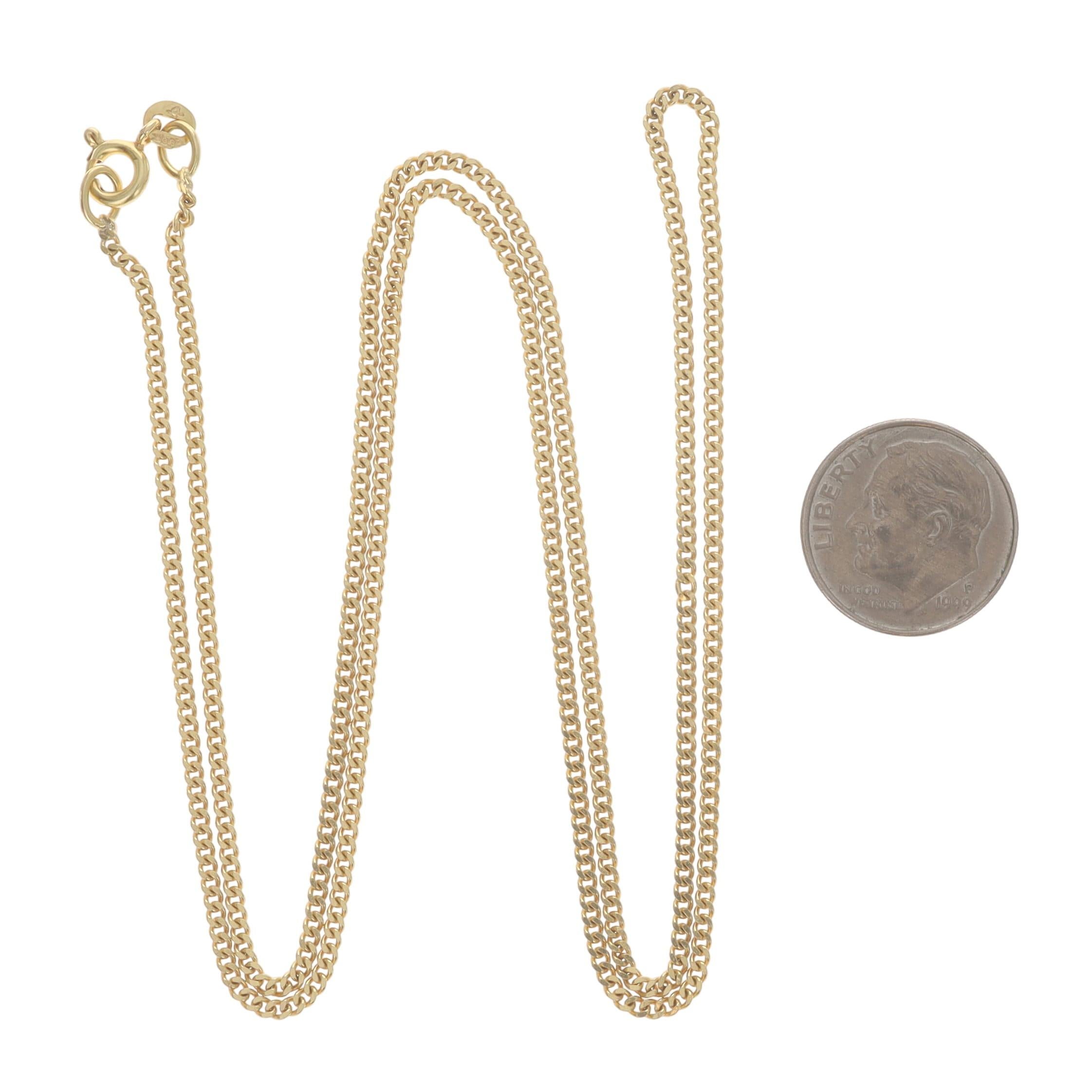 Collana a catena in oro giallo 23 3/4