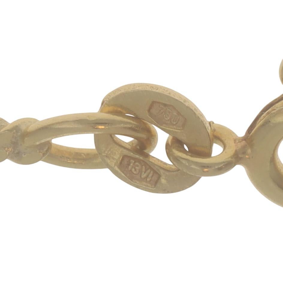 Collana a catena in oro giallo 23 3/4