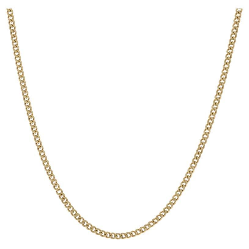 Collana a catena in oro giallo 23 3/4" 18k in vendita
