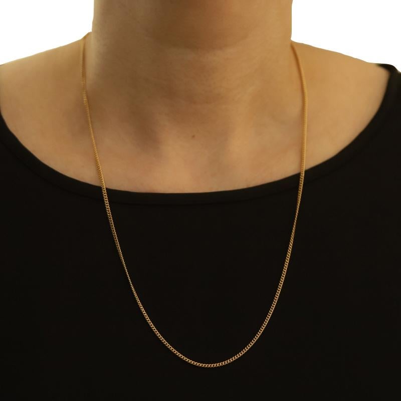 Collana a catena in oro giallo 24 3/4