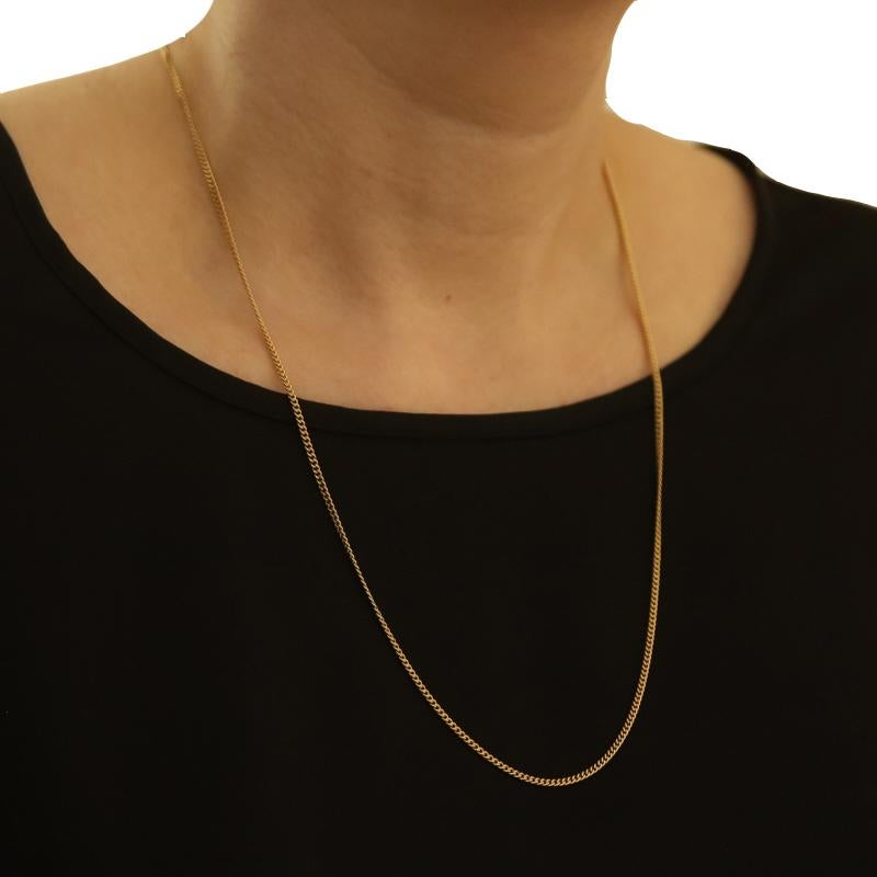 Collana a catena in oro giallo 24 3/4