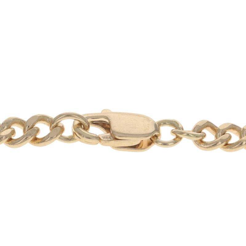 Collier de chaîne en or jaune 25