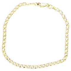 Gelbgold Curb Link-Armband