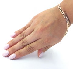 Yellow Gold Curb Link Chain Bracelet