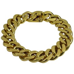 Yellow Gold Curb Link Chain Bracelet