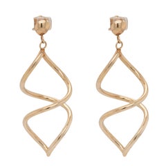 Yellow Gold Dangle Earrings