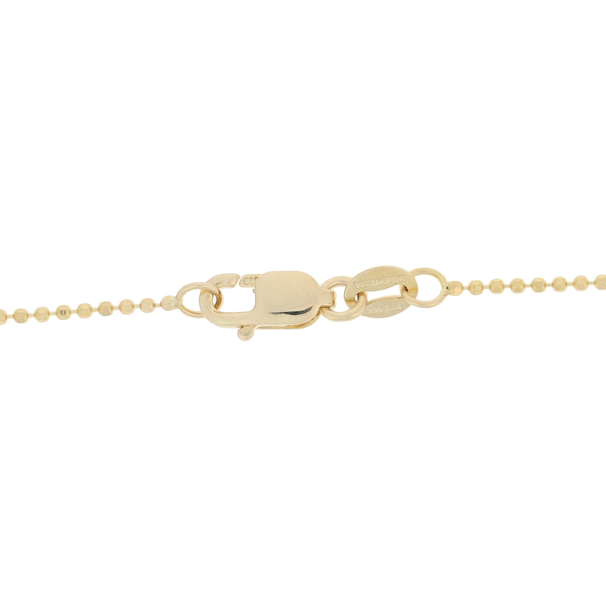 Gelbgold Dashing Diamond by the Yard Halskette -14k Rnd 1,30ctw Station Verstellbar im Angebot 1
