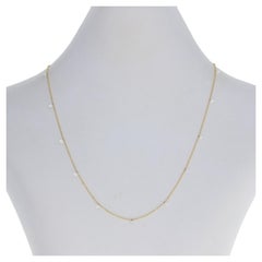 Collana Dashing Diamond by the Yard in oro giallo -14k Rnd 1.30ctw Station Adjust