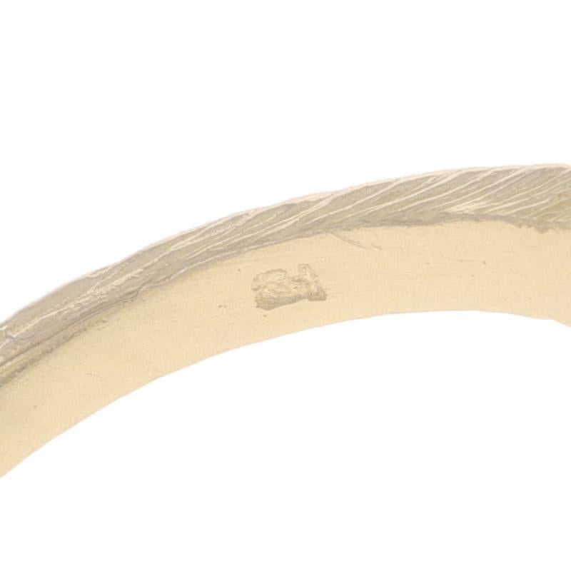 Bague Ahnk en or jaune 14k diamant unique vie éternelle en vente 2