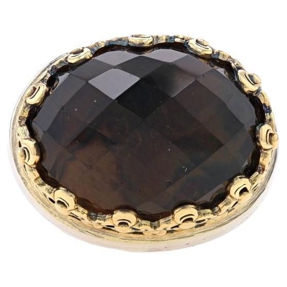 Yellow Gold Diamond Art Deco Engagement Ring - 14k European .29ctw Vintage For Sale