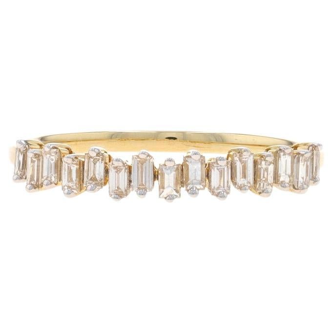 Gelbgold-Diamantring - 14k Baguette .29ctw Ehering