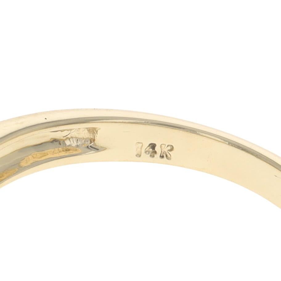Gelbgold Diamantband - 14k Baguette .50ctw Ehering im Angebot 2