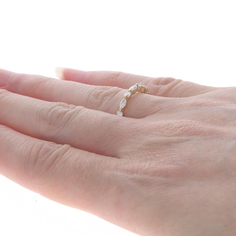 De las mujeres Anillo de Diamantes de Oro Amarillo - Alianza Marquesa 14k .47ctw en venta